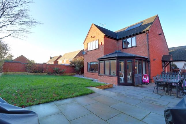 Detached house for sale in The Meadows, Hilderstone, Stone, Staffordshire