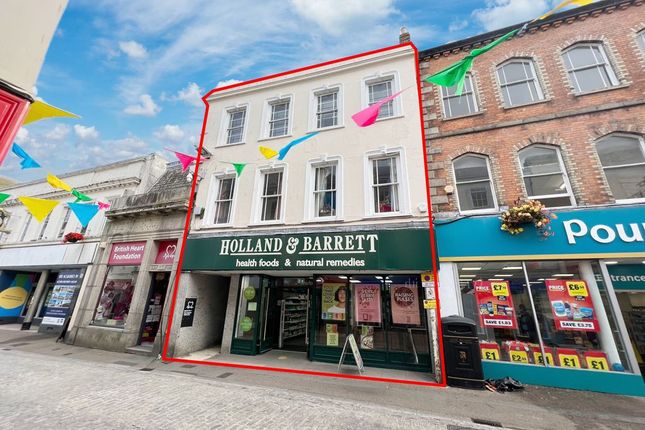 Thumbnail Commercial property for sale in Market Street, Falmouth, Cornwall