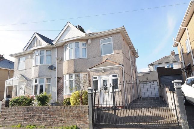 Thumbnail Semi-detached house for sale in Langhill Road, Plymouth