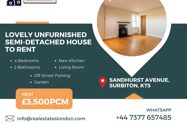 Thumbnail Detached house to rent in Sandhurst Avenue, Berrylands, Surbiton