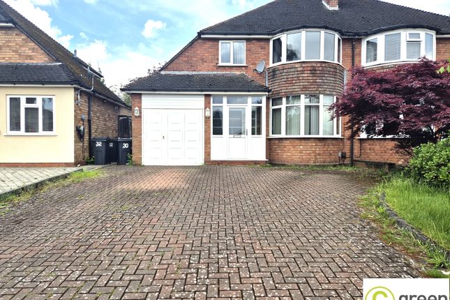 Thumbnail Semi-detached house to rent in Falstone Road, Sutton Coldfield, West Midlands