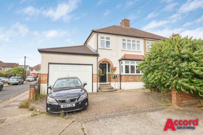 Thumbnail Semi-detached house for sale in Heron Way, Upminster