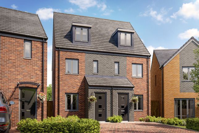 Thumbnail Semi-detached house for sale in "The Saunton" at Aykley Heads, Durham