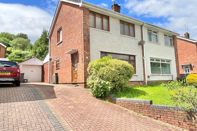 Thumbnail Semi-detached house for sale in Thornhill Close, Upper Cwmbran, Cwmbran