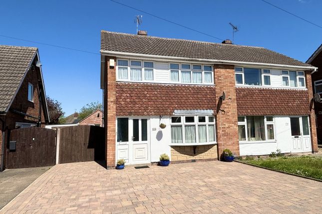 Semi-detached house for sale in Broadmead Road, Blaby, Leicester, Leicestershire.