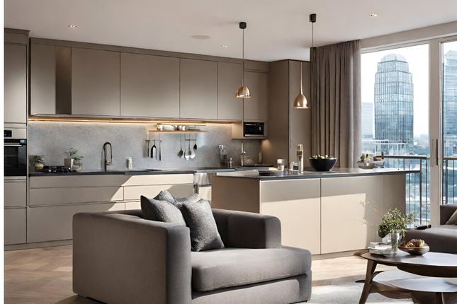 Thumbnail Flat for sale in Canary Wharf, East London, London