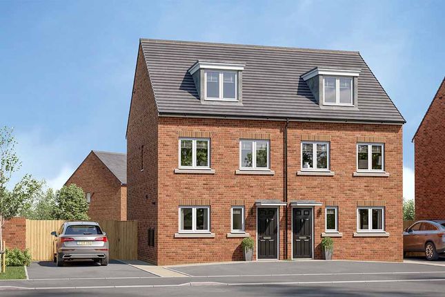 Thumbnail Semi-detached house for sale in "The Bamburgh" at Welsh Road, Garden City, Deeside