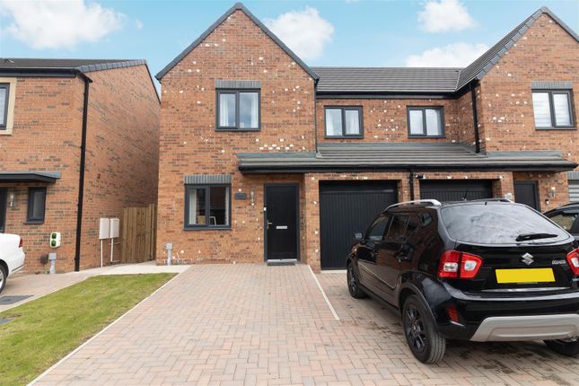 Thumbnail Semi-detached house for sale in Winder Drive, Hazlerigg, Newcastle Upon Tyne
