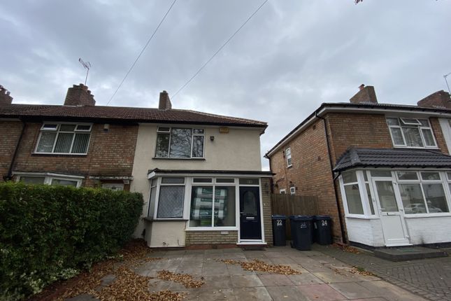 Thumbnail End terrace house for sale in Arcot Road, Birmingham, West Midlands