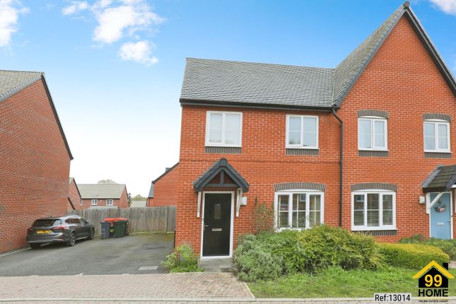 Thumbnail Semi-detached house for sale in Mercia Way, Kempsey, Worcester