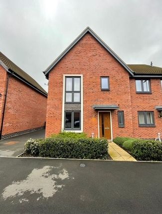 Thumbnail Semi-detached house for sale in Shaughnessy Way, Houlton, Rugby