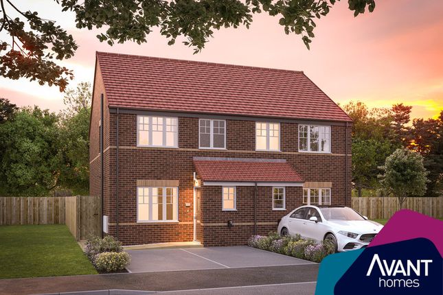 Thumbnail Semi-detached house for sale in "The Ripon" at Williamthorpe Road, North Wingfield, Chesterfield