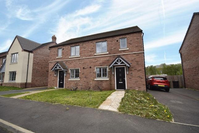 Thumbnail Semi-detached house for sale in Roden Grove, Wem, Shrewsbury