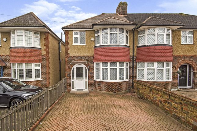 Thumbnail Semi-detached house for sale in Dalmeny Road, Worcester Park