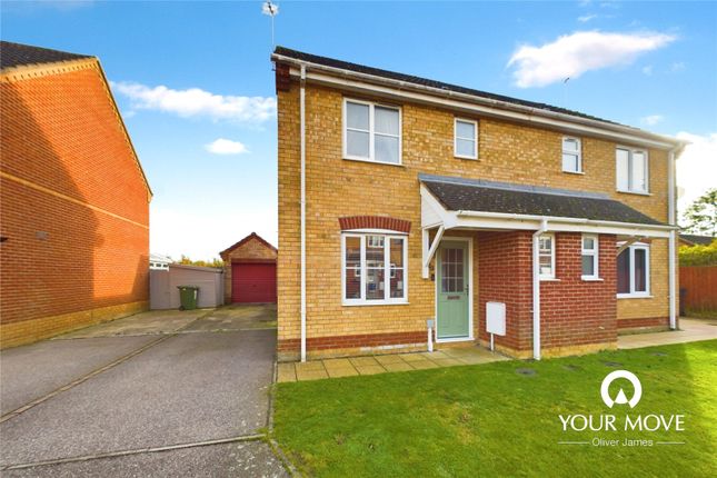 Thumbnail Semi-detached house for sale in Willow Close, Worlingham, Beccles, Suffolk