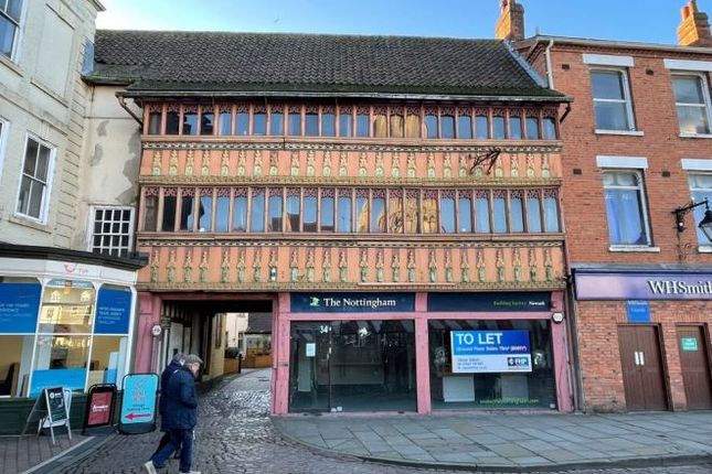 Retail premises to let in Market Place, Newark