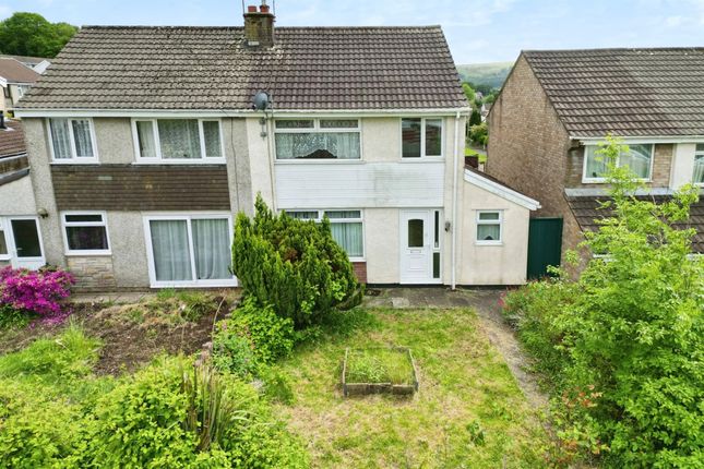 Thumbnail Semi-detached house for sale in St. James Close, Maesycwmmer, Hengoed