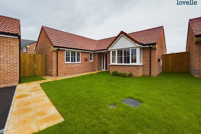 Thumbnail Detached bungalow for sale in Fox Hollows, Market Rasen