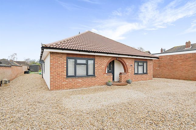 Thumbnail Detached bungalow for sale in Three Mile Lane, New Costessey, Norwich