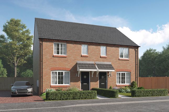 Thumbnail Semi-detached house for sale in "The Harrington" at Barton Road, Barton Seagrave, Kettering