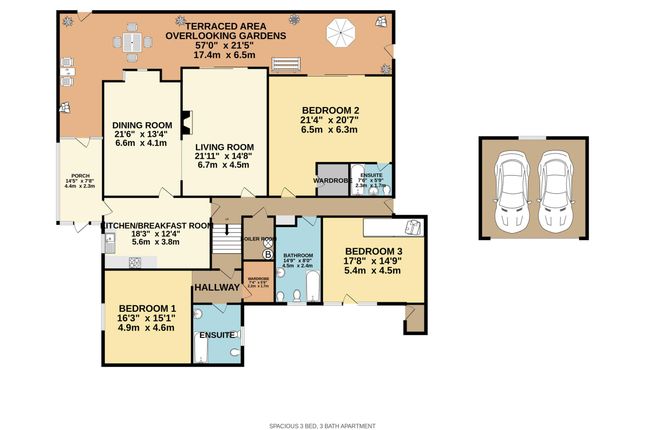 Flat for sale in Apartment 4, The Downs Apartments, Union Mills