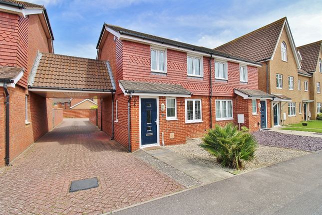 Thumbnail Semi-detached house for sale in David Newberry Drive, Lee-On-The-Solent