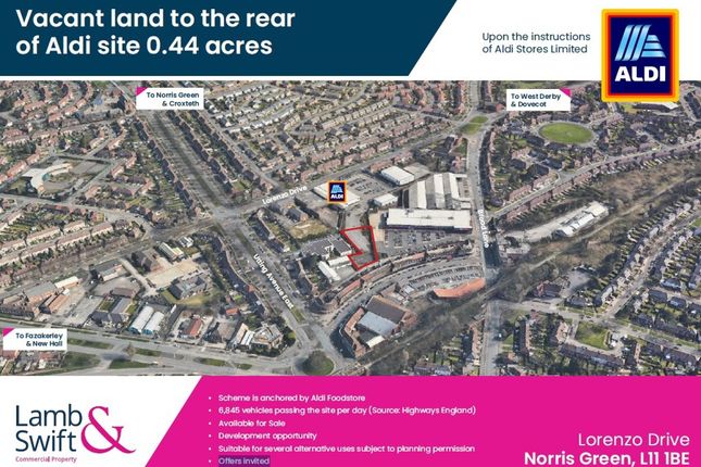 Land for sale in Vacant Land To The Rear, Lorenzo Drive, Norris Green, Liverpool, Merseyside