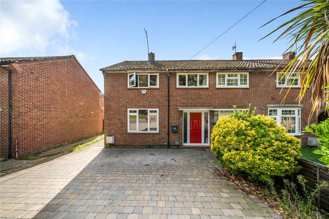 Thumbnail End terrace house for sale in Lambourne Crescent, Sheerwater, Woking, Surrey