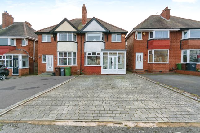 Thumbnail Semi-detached house for sale in Hardwick Road, Solihull, West Midlands