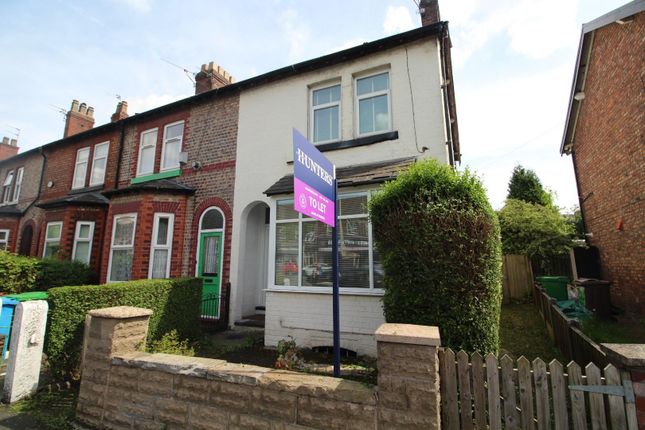 Thumbnail End terrace house to rent in Palatine Road, Manchester
