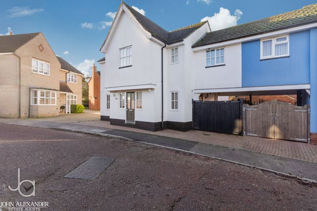 Link-detached house for sale in Bassingham Crescent, Tiptree, Colchester