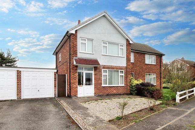 Thumbnail Semi-detached house for sale in Hill View Drive, Cosby, Leicester