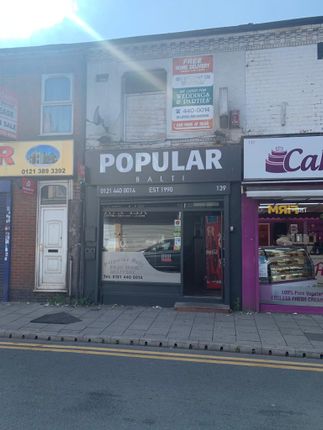 Thumbnail Restaurant/cafe to let in Ladypool Road, Birmingham