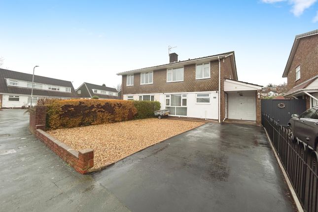 Semi-detached house for sale in Thornhill Way, Rogerstone, Newport
