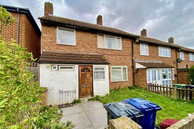 Thumbnail End terrace house for sale in Compton Crescent, Northolt