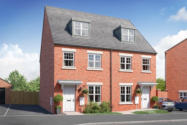 Thumbnail Semi-detached house for sale in "The Braxton - Plot 131" at Widdowson Way, Barton Seagrave, Kettering