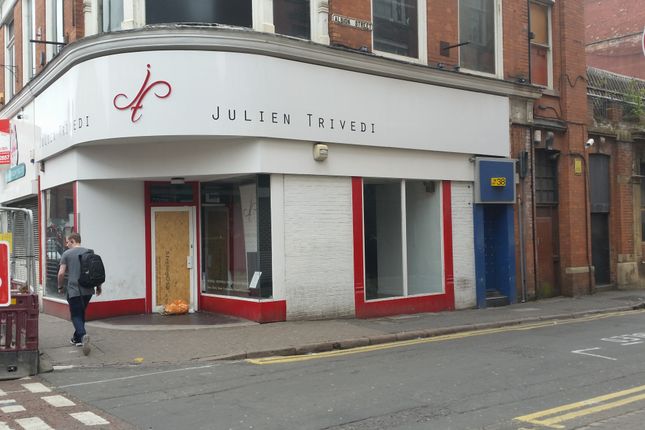 Retail premises to let in Belvoir Street, Leicester