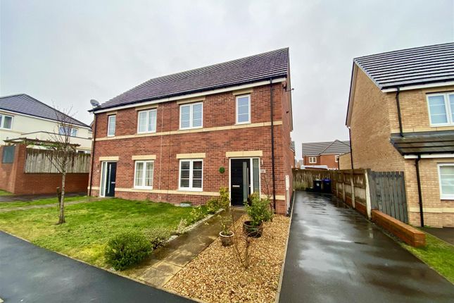 Thumbnail Semi-detached house for sale in Longhill Court, Browney, Durham