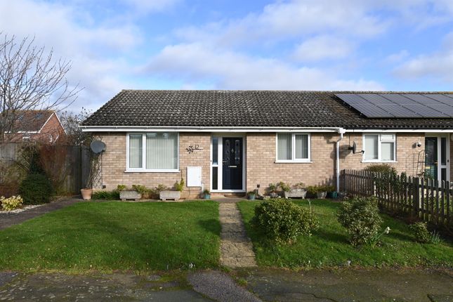 Terraced bungalow for sale in Holme Close, Hopton, Diss