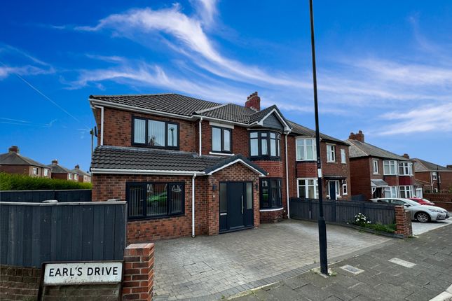 Thumbnail Semi-detached house for sale in Earls Drive, Newcastle Upon Tyne