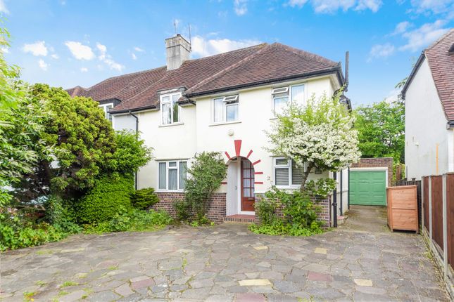 Thumbnail Semi-detached house for sale in Roundwood Way, Banstead