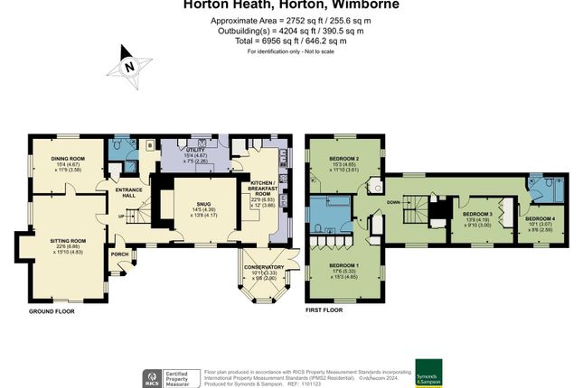 Detached house for sale in Horton Heath, Horton, Wimborne