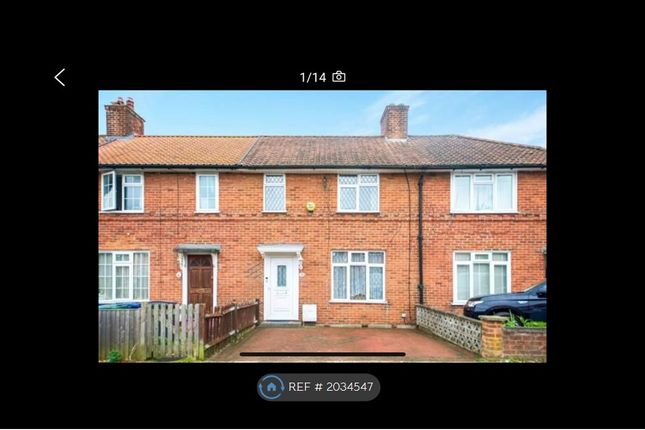 Thumbnail Terraced house to rent in Abbots Road, Edgware