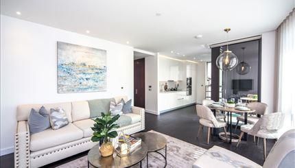 Thumbnail Flat to rent in The Residence, Nine Elms