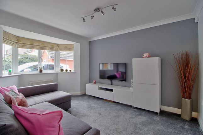 Large Family Room With Bay Window