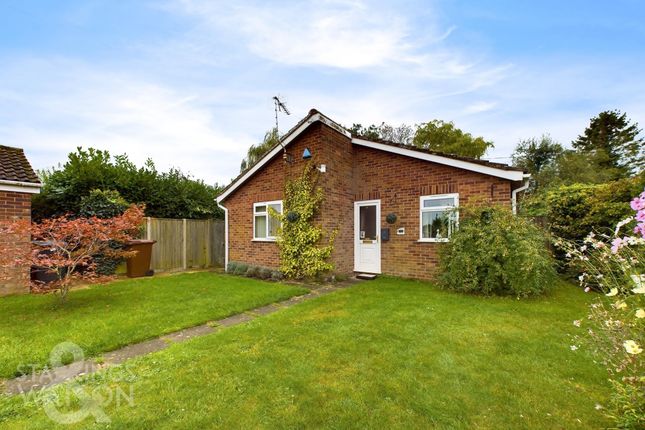 Thumbnail Detached bungalow for sale in Cawstons Meadow, Poringland, Norwich