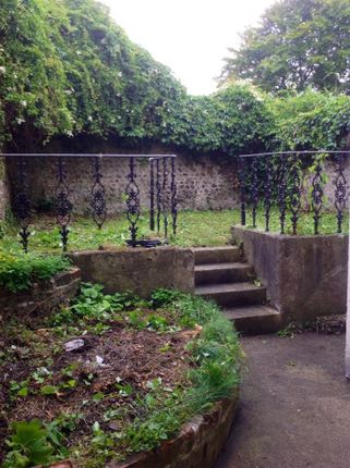 A Lush Garden Area Featuring Mature Greenery And A...