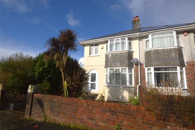Thumbnail Semi-detached house for sale in Nicholson Road, Plymouth, Devon