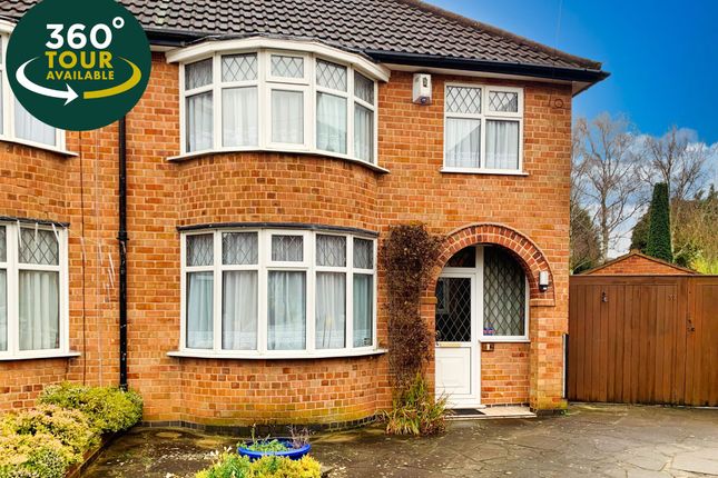 Thumbnail Semi-detached house for sale in Denmead Avenue, Wigston, Leicester