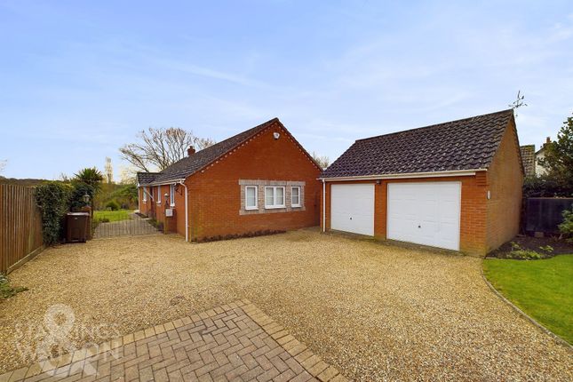 Detached bungalow for sale in The Street, Hapton, Norwich